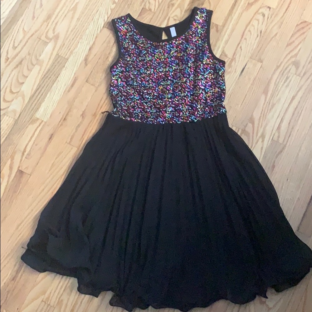 Girls black dress